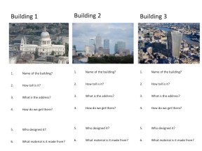 Skyscraper Worksheets